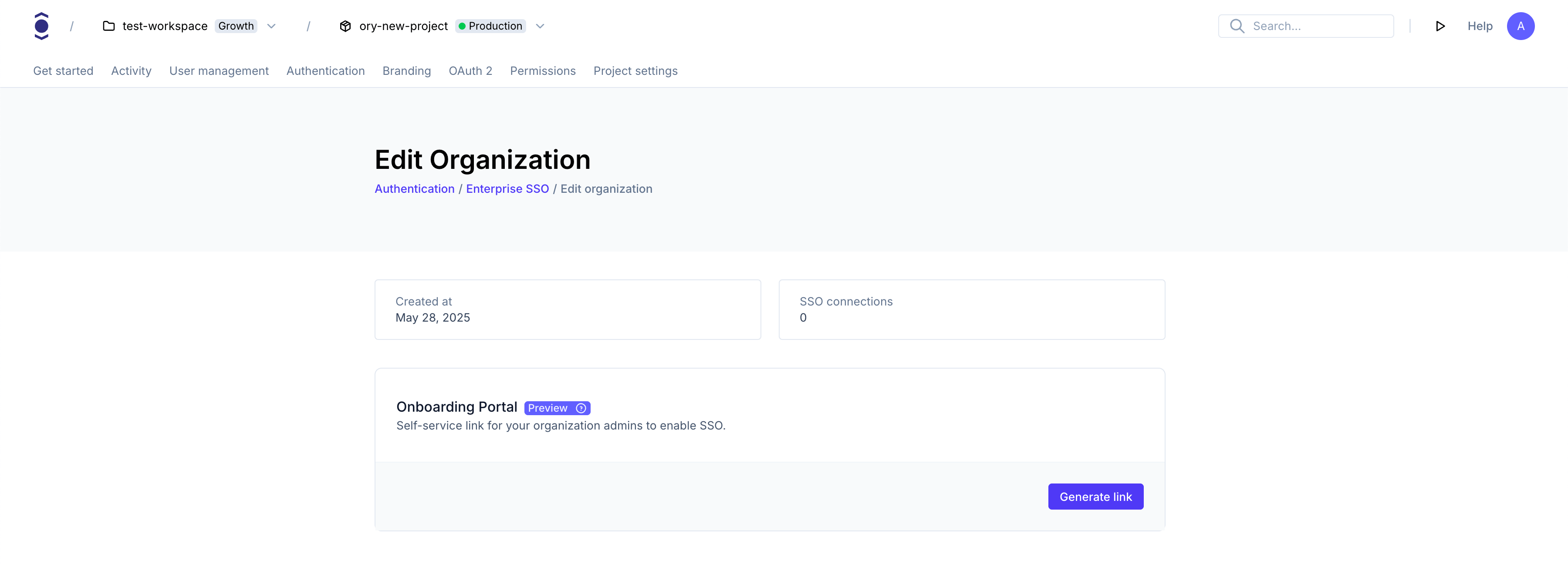 Onboarding portal link